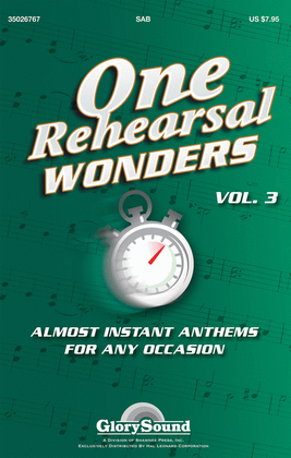 Book cover for One Rehearsal Wonders, Volume 3