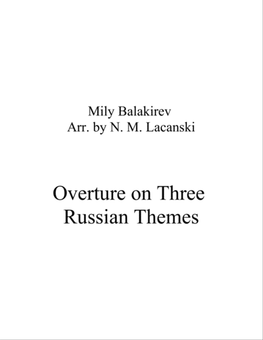 Overture on Three Russian Themes String Orchestra scores gallery preview page 1
