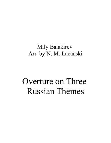 Overture on Three Russian Themes image number null