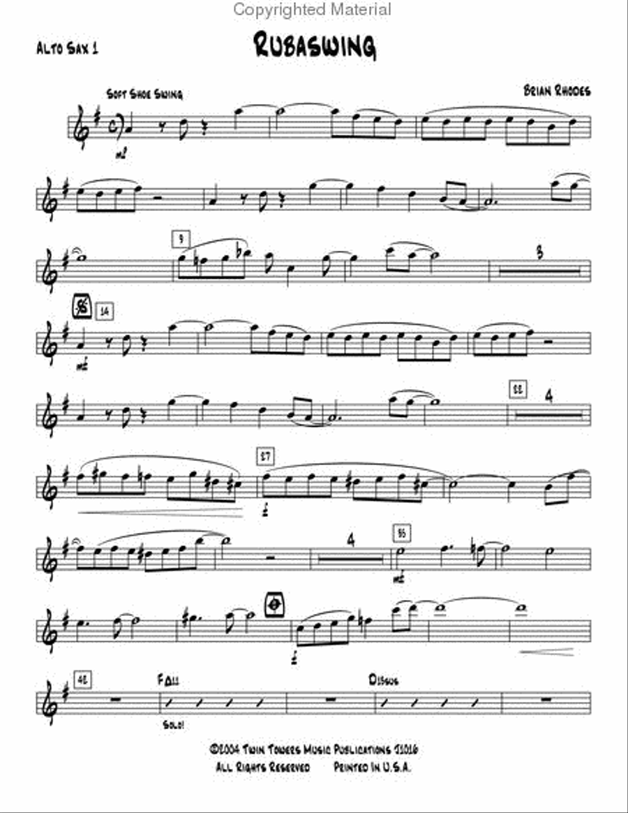 Rubaswing Jazz Ensemble scores gallery preview page 18