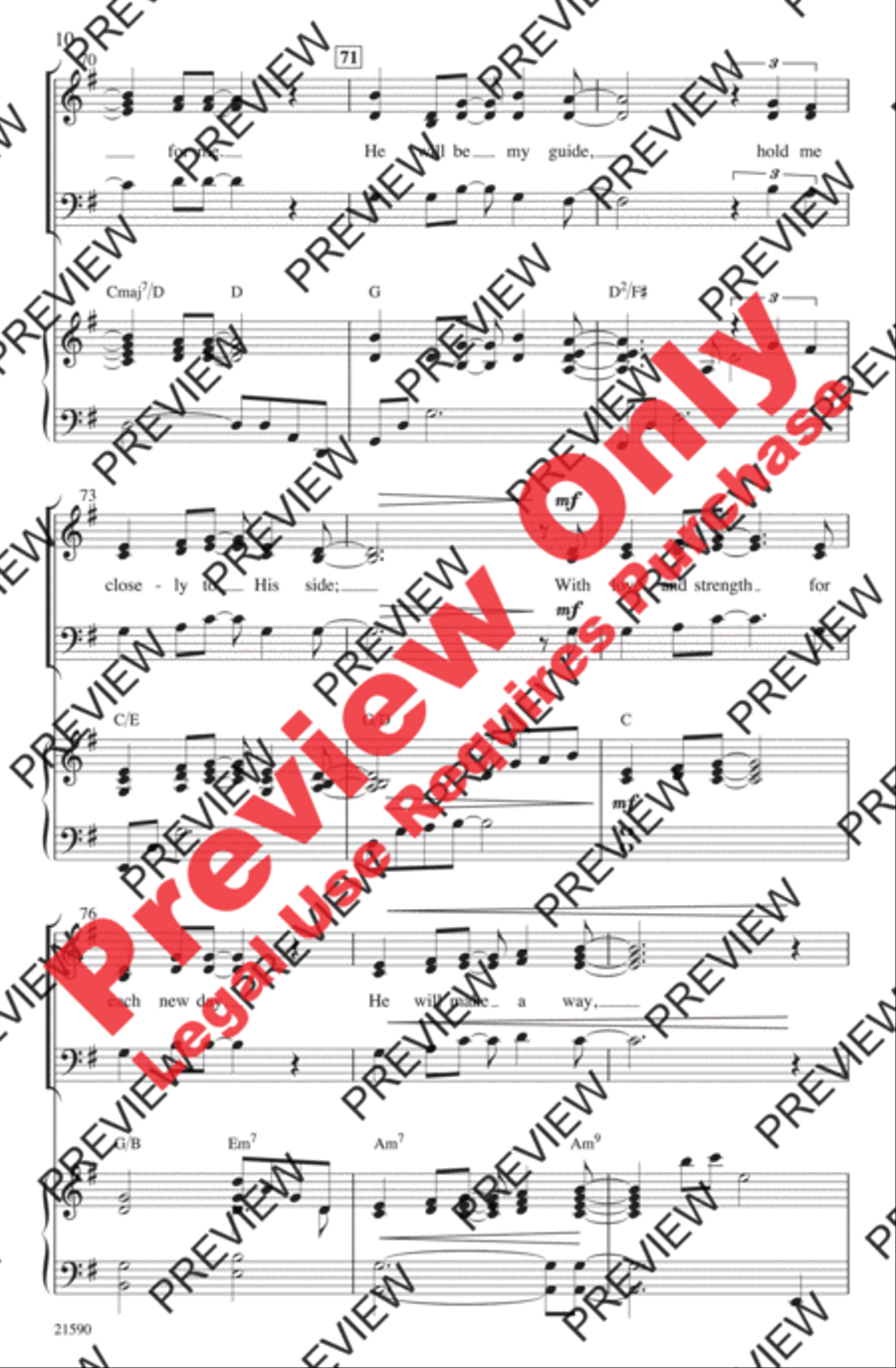 God Will Make a Way 3-Part scores gallery preview page 10