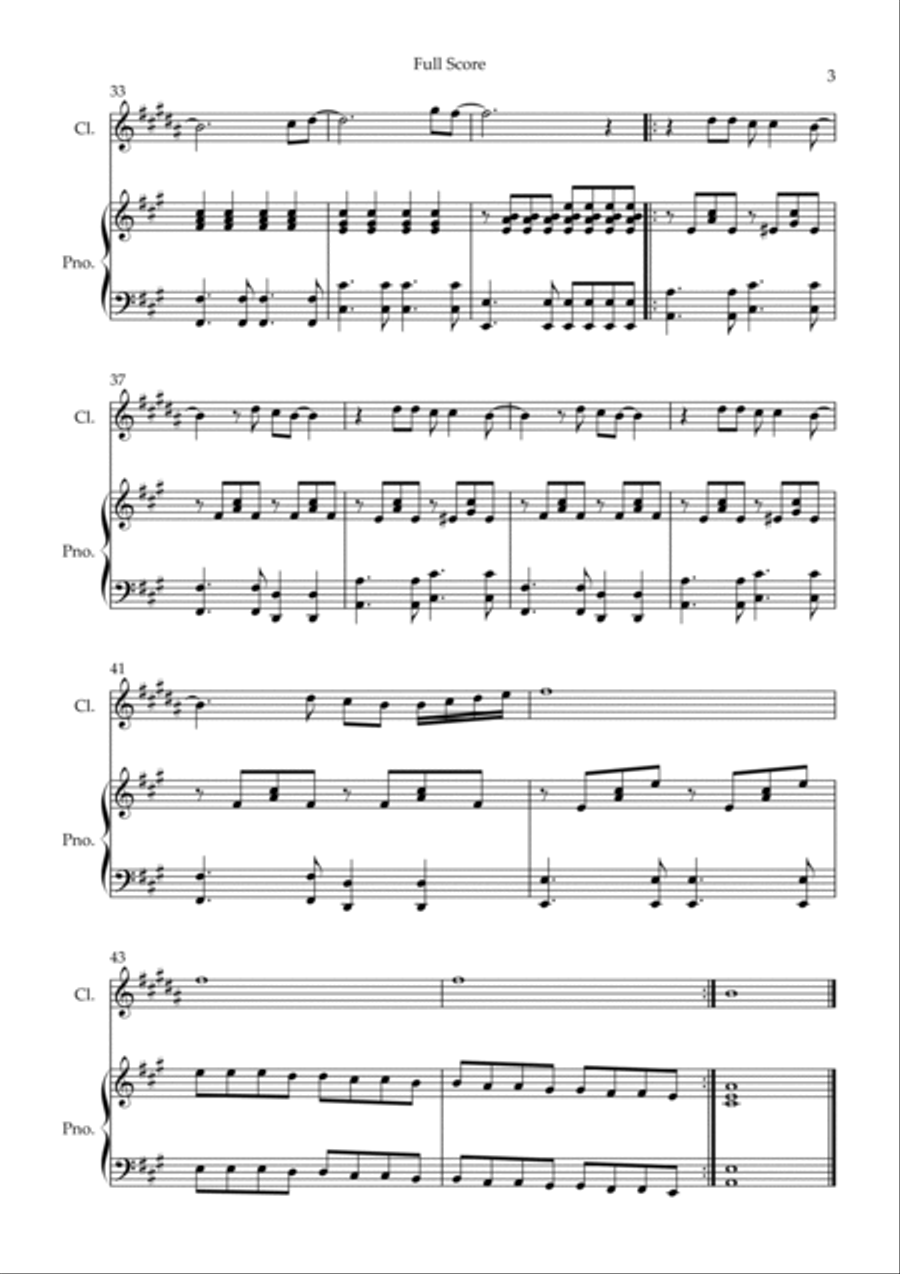 You Got It You Got It B-Flat Clarinet scores gallery preview page 3