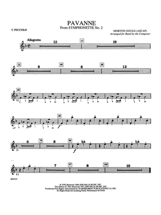 Pavanne (from Symphonette No. 2): Piccolo