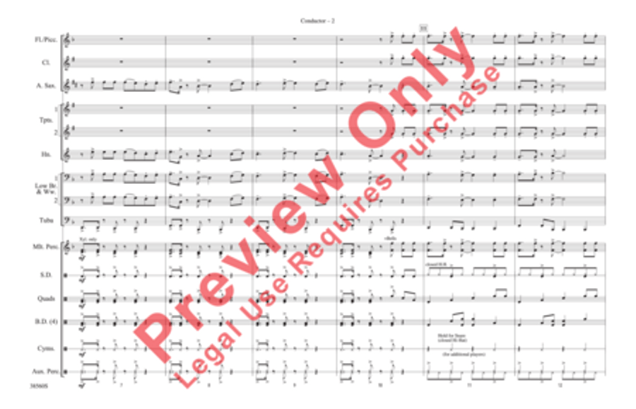 Shorties #18 Marching Band scores gallery preview page 16