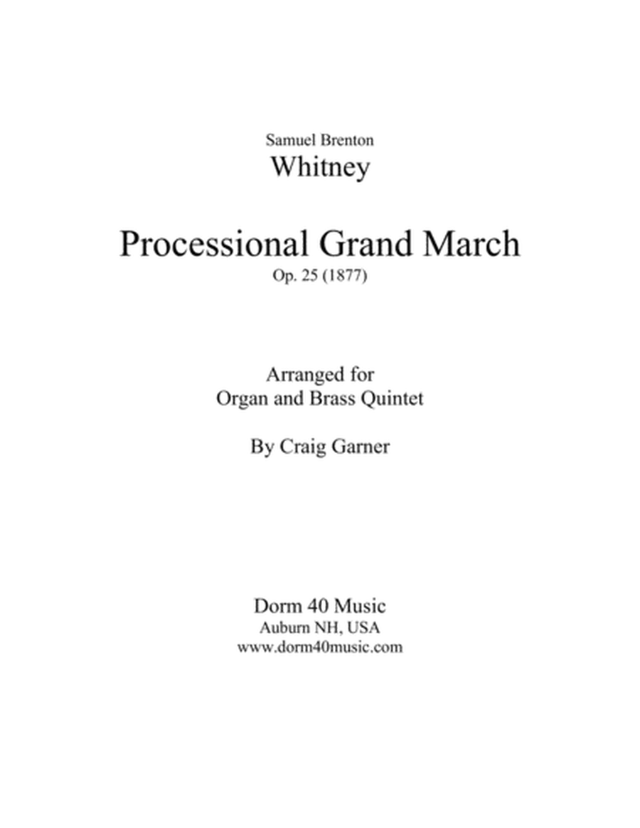 Processional Grand March, Op. 25 (for Organ and Brass Quintet) image number null