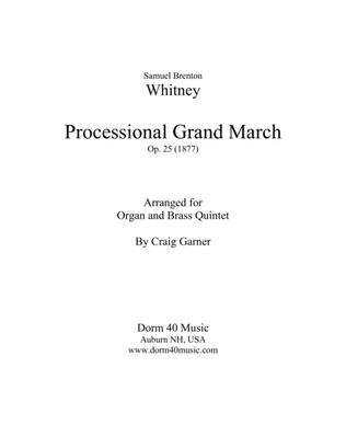 Book cover for Processional Grand March, Op. 25 (for Organ and Brass Quintet)