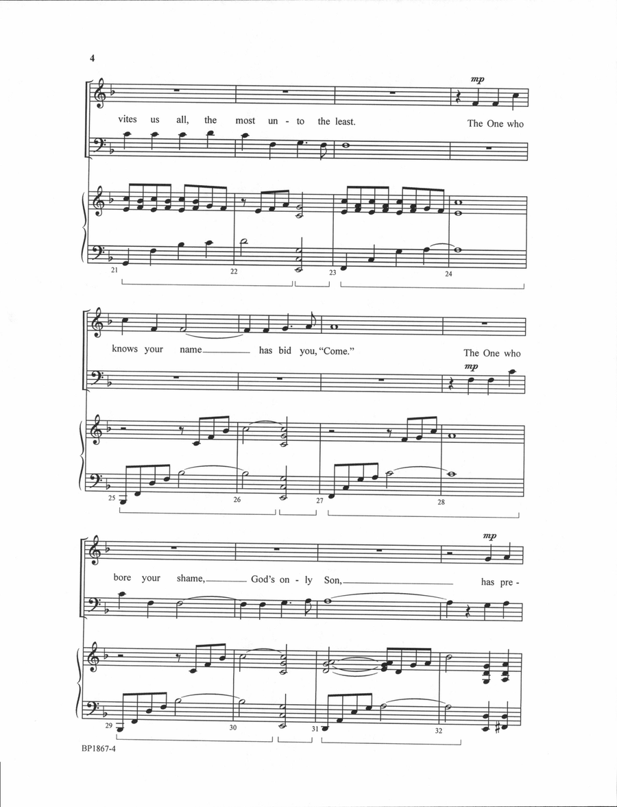 The One 4-Part scores gallery preview page 4