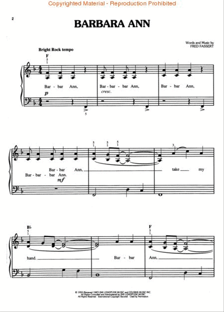 Best Of The Beach Boys - Easy Piano Easy Piano scores gallery preview page 2