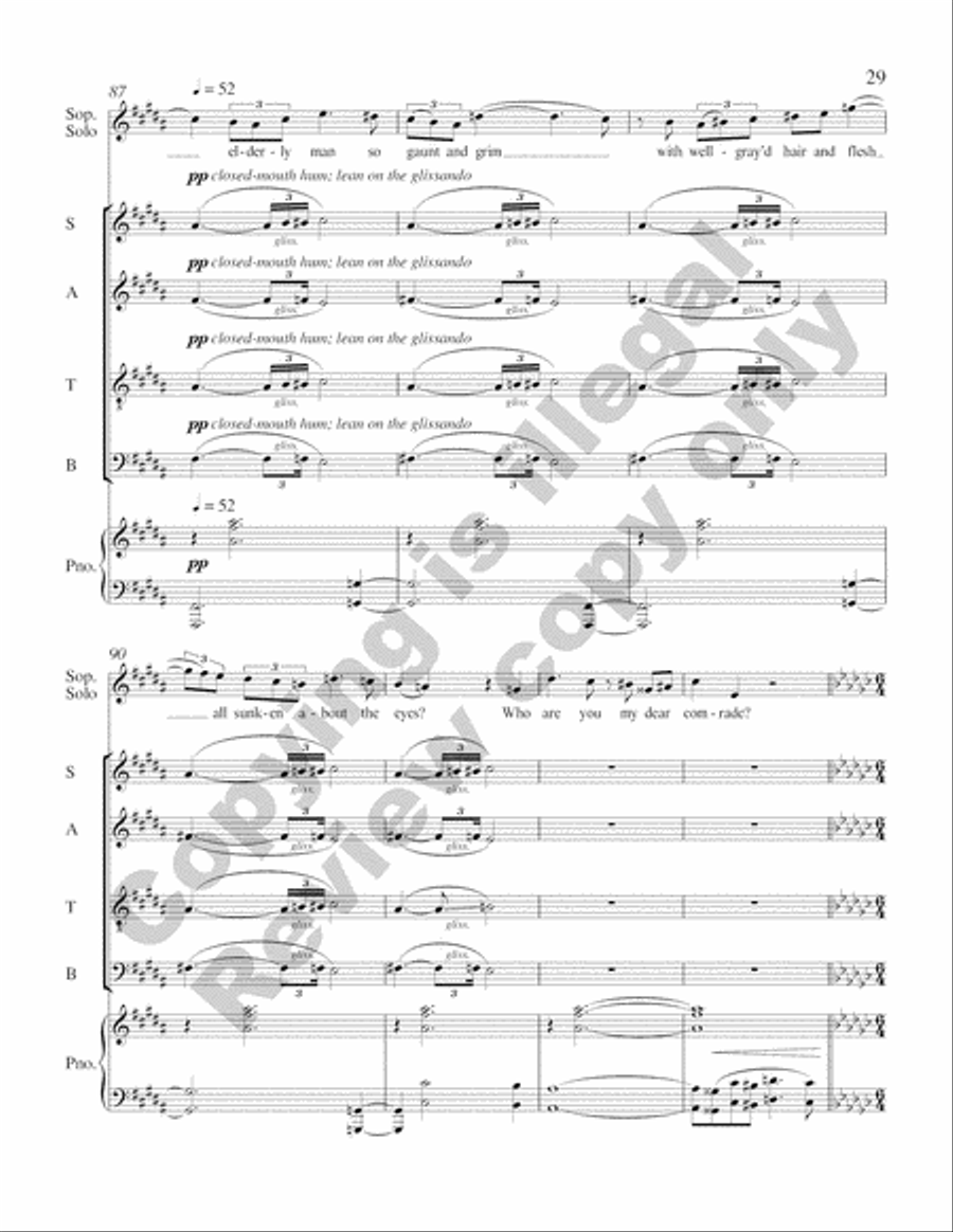 A Walt Whitman Requiem 4-Part scores gallery preview page 35