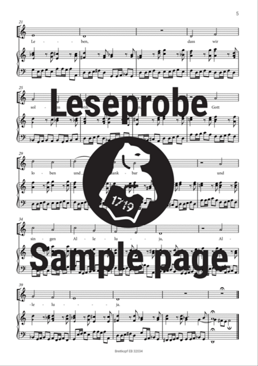 Christ lag in Todes-Banden 4-Part scores gallery preview page 4