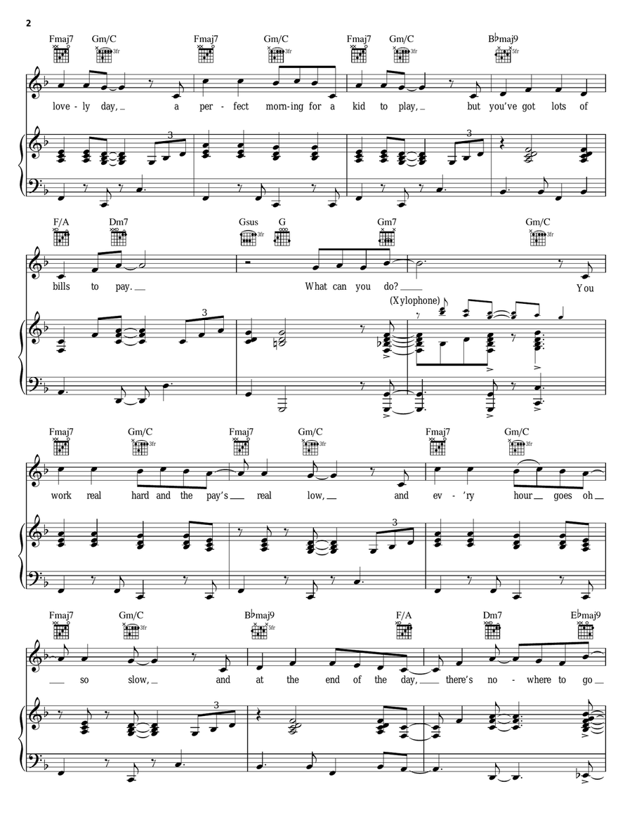 The Avenue Q Theme (from Avenue Q) Piano, Vocal scores gallery preview page 2