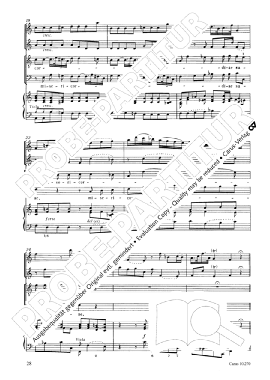 Magnificat in B flat major 4-Part scores gallery preview page 29
