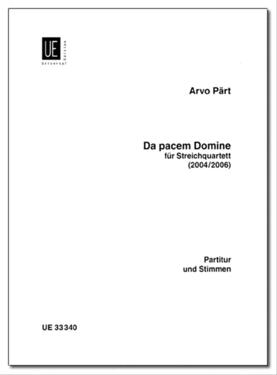 Da Pacem Domine Da Pacem Domine Chamber Music scores gallery preview page 1