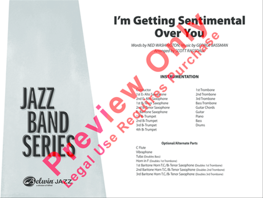 I'm Getting Sentimental Over You Jazz Ensemble scores gallery preview page 2