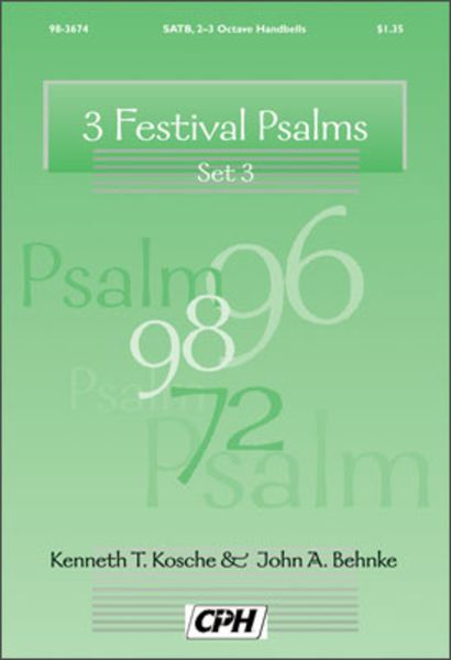 Three Festival Psalms, Set 3 (Ps. 96, 98, 72) image number null