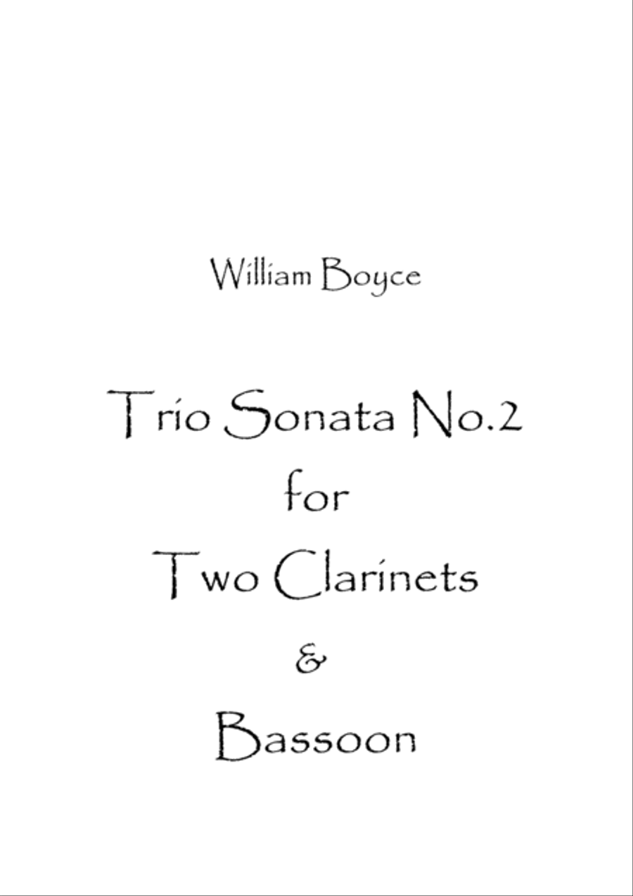 Trio Sonata No.2 Woodwind Trio scores gallery preview page 1