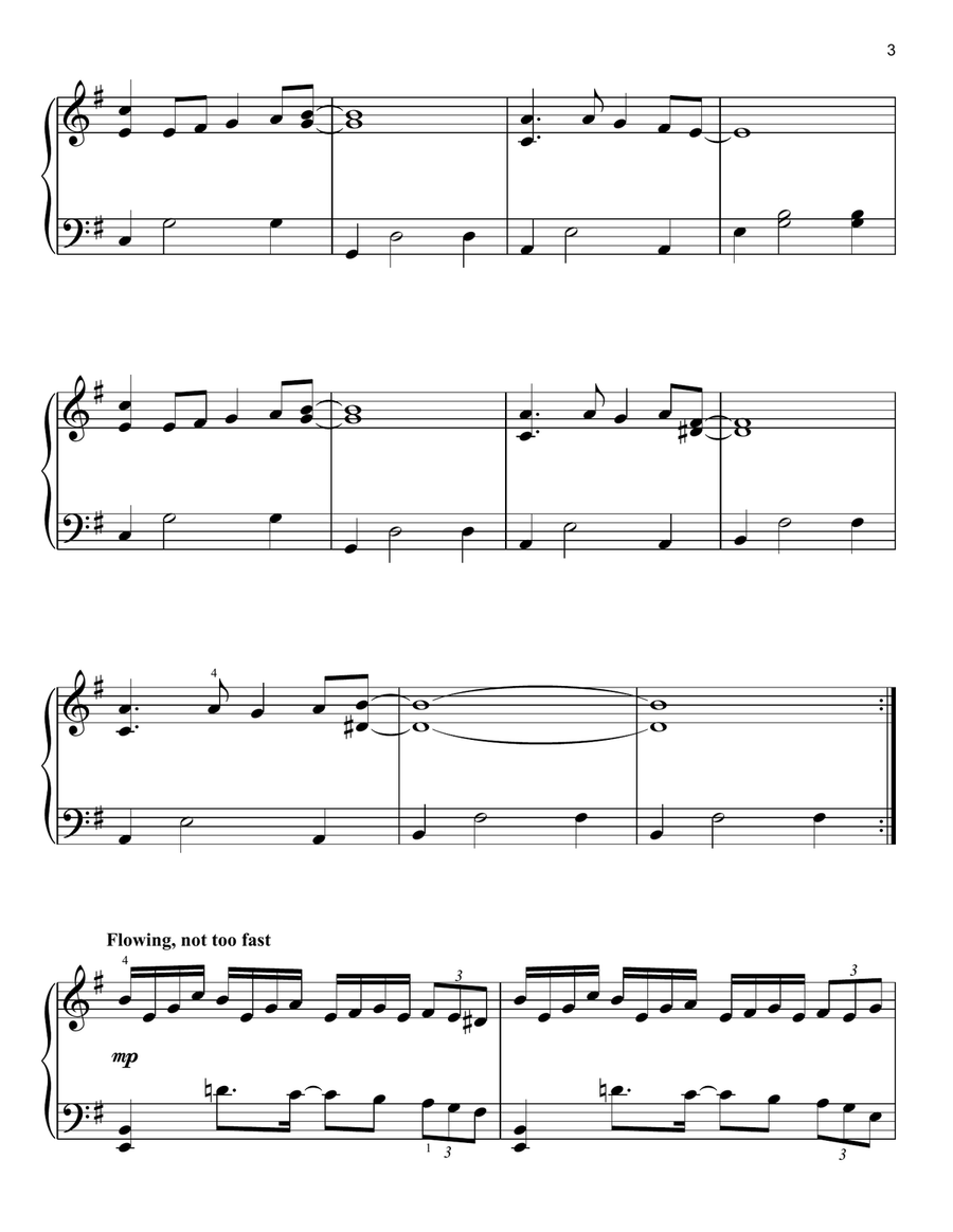 Sur Le Fil Easy Piano scores gallery preview page 3