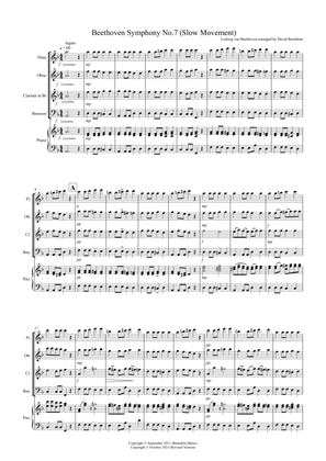 Beethoven Symphony No.7 (slow movement) for Wind Quartet