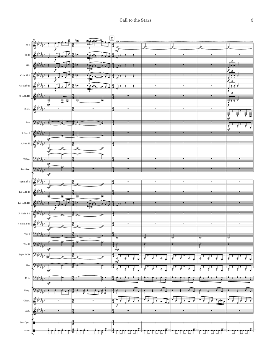 Call to the Stars Concert Band scores gallery preview page 3