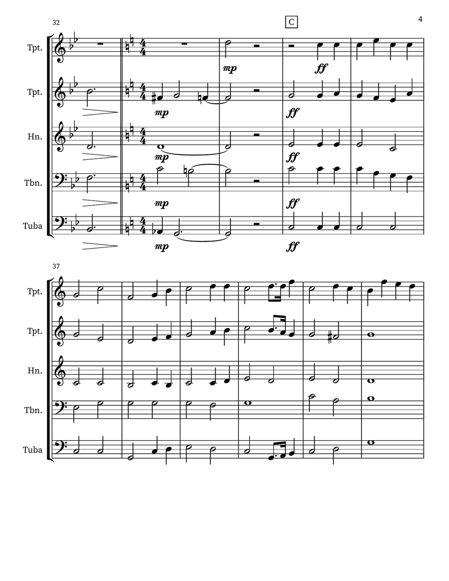 Great God of Wonders Small Ensemble scores gallery preview page 4