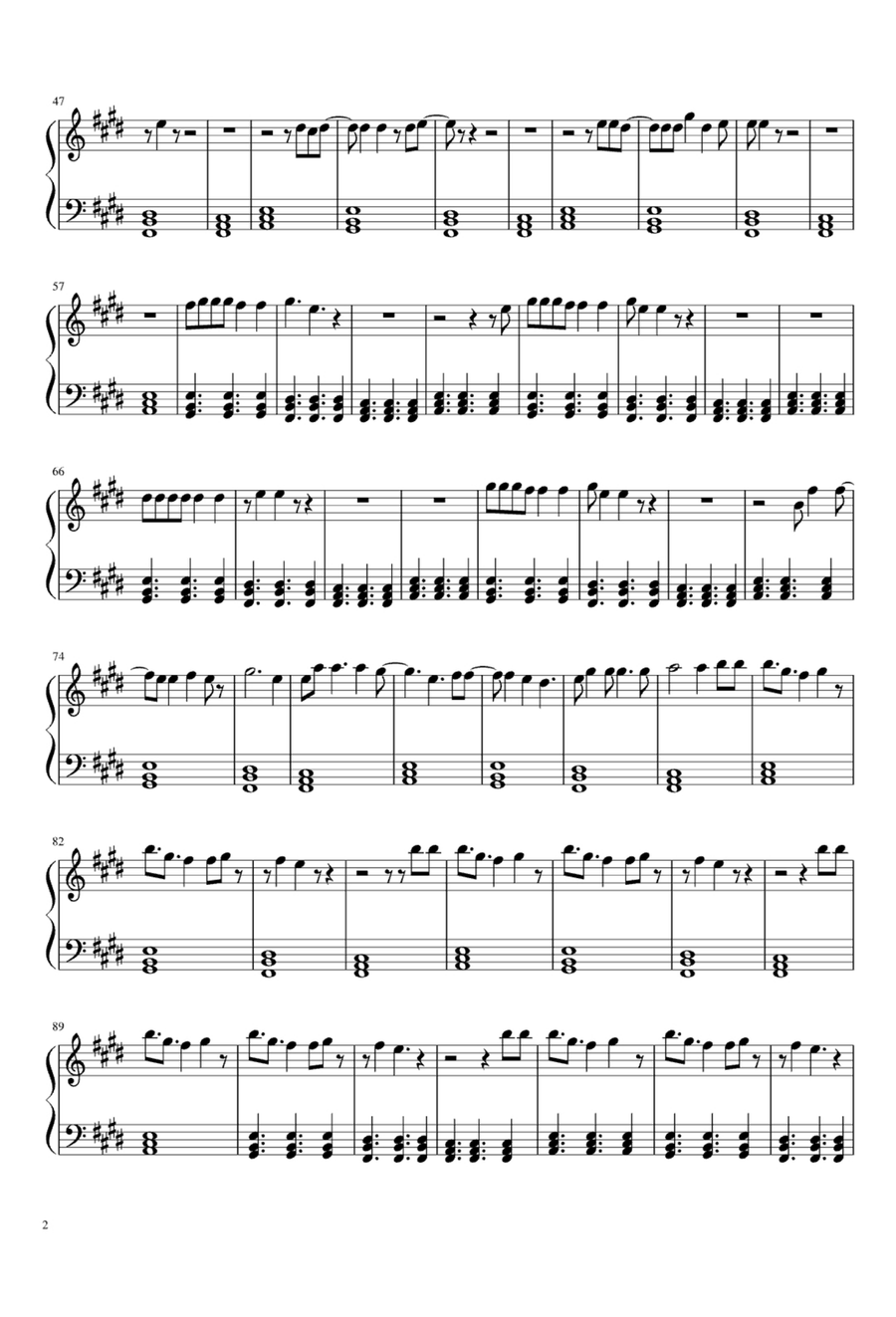 Nothing's Gonna Hurt You Baby Easy Piano scores gallery preview page 2