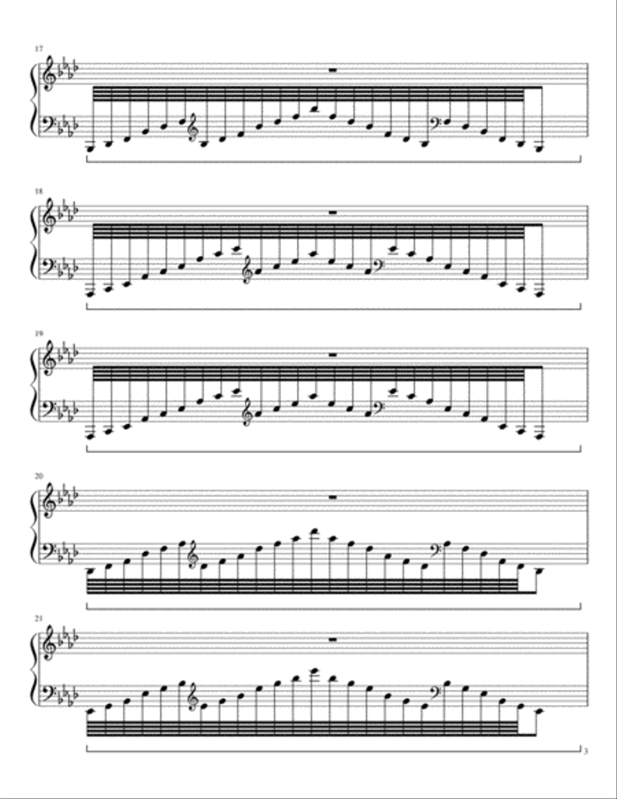 The Field of Flowers Piano Solo scores gallery preview page 3