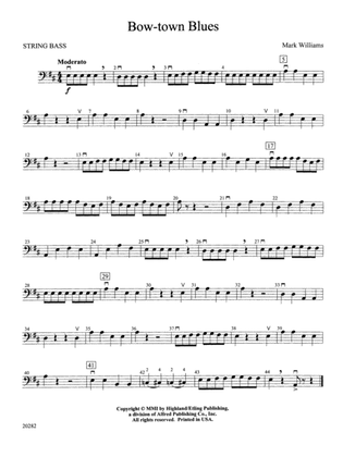 Bow-town Blues: String Bass