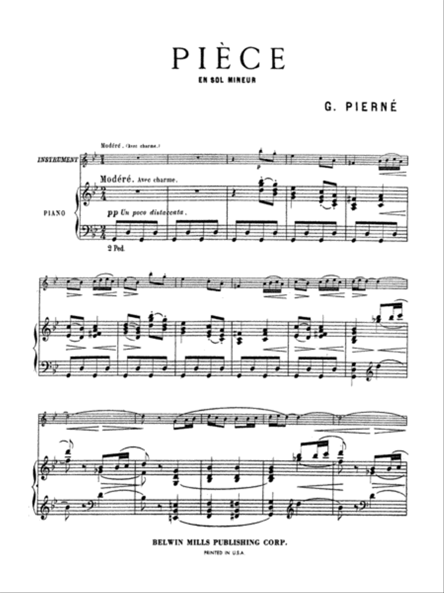 Piece in G Minor Small Ensemble scores gallery preview page 4