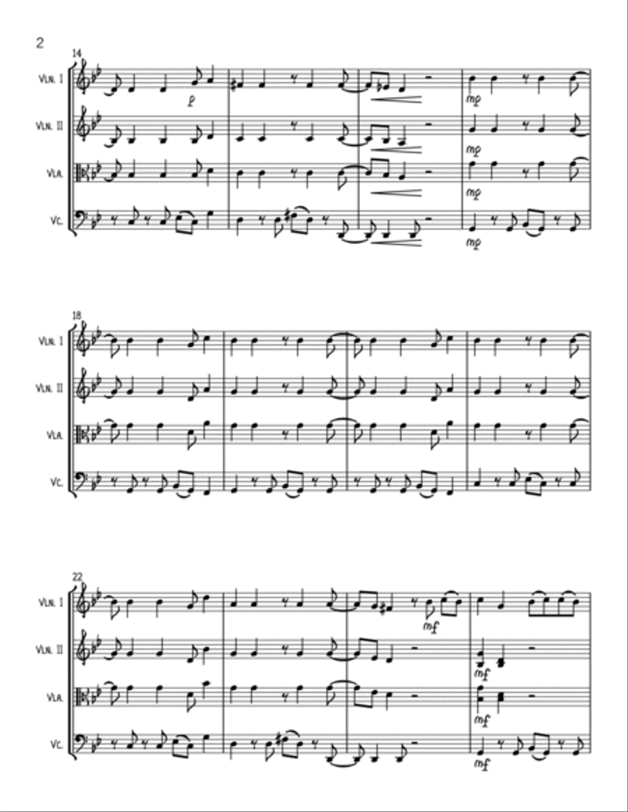 Bad Guy String Trio scores gallery preview page 2