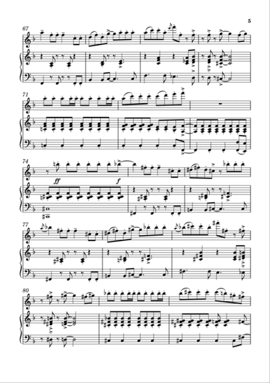 Let's DANCE! Let's DANCE! Flute Solo scores gallery preview page 5