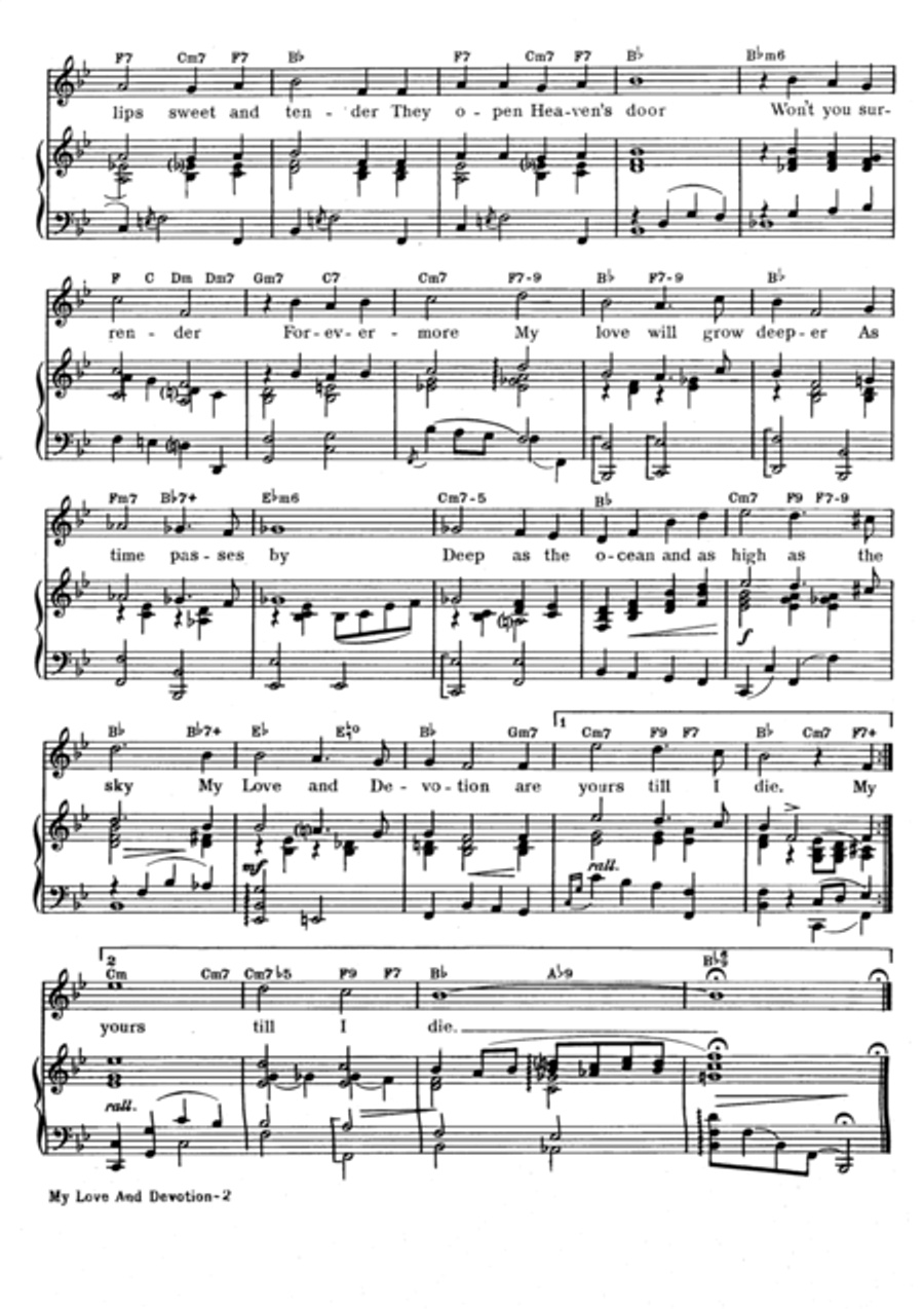 My Love and Devotion Voice scores gallery preview page 3