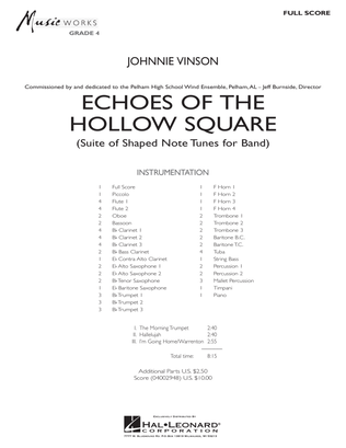 Echoes Of The Hollow Square - Full Score