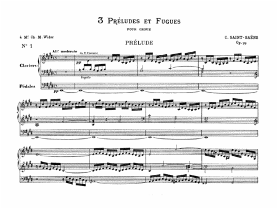 Three Preludes and Fugues, Op. 99 Organ scores gallery preview page 4