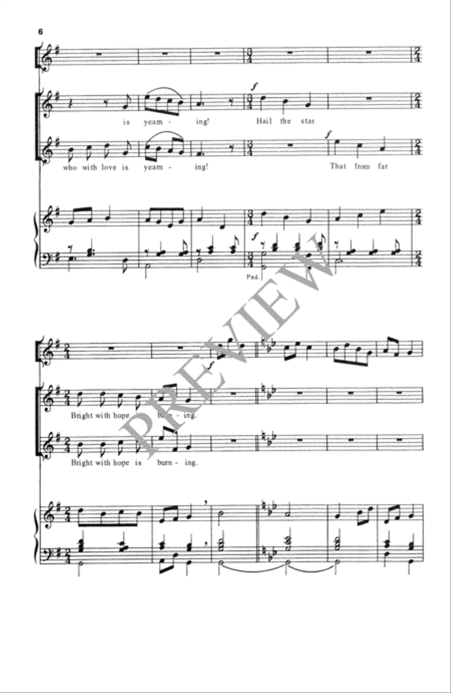 All My Heart This Night Rejoices SA scores gallery preview page 7