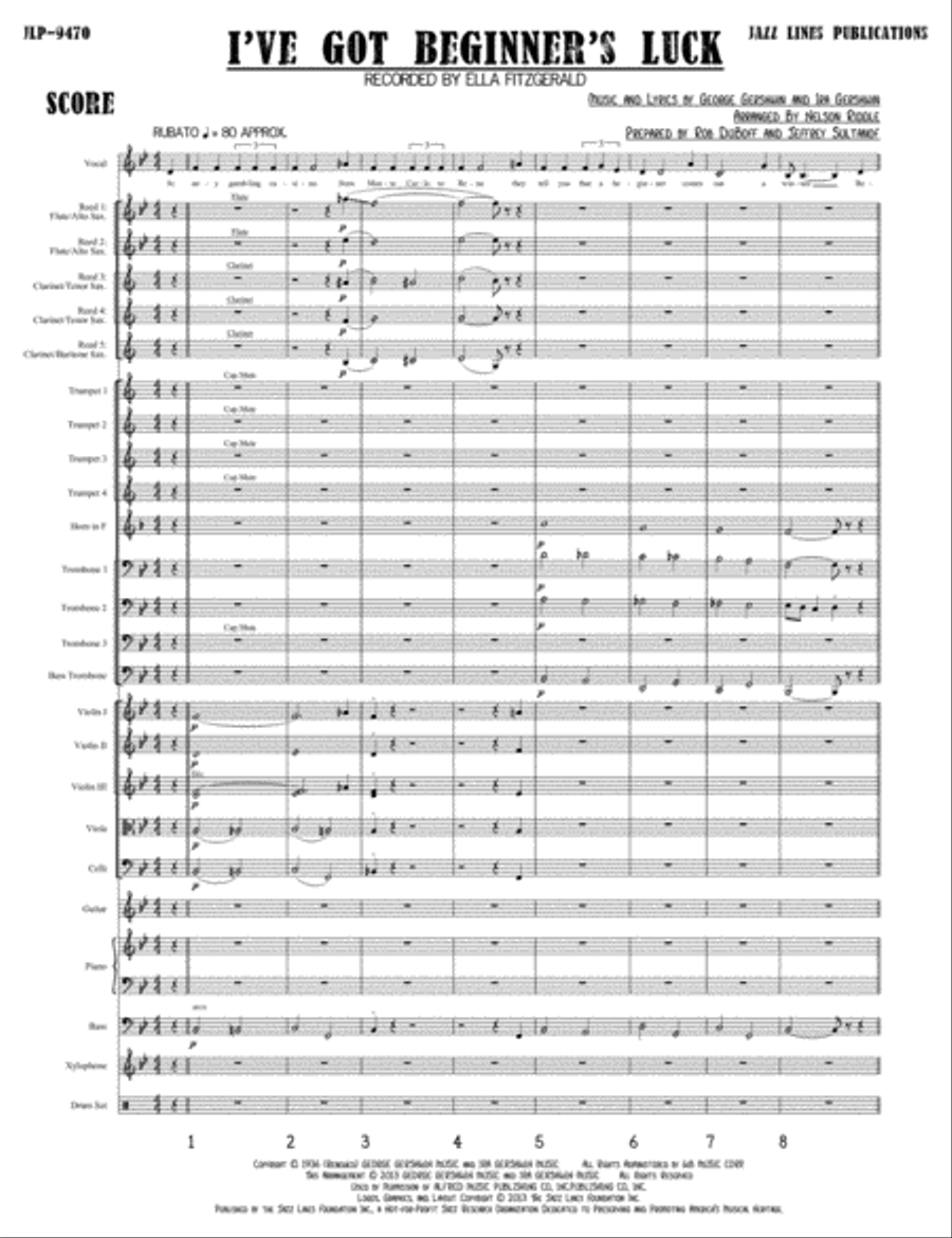I've Got Beginner's Luck Orchestra scores gallery preview page 4