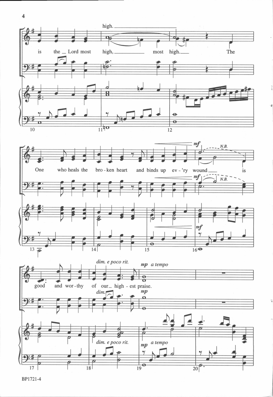 Worthy of Our Highest Praise 4-Part scores gallery preview page 3