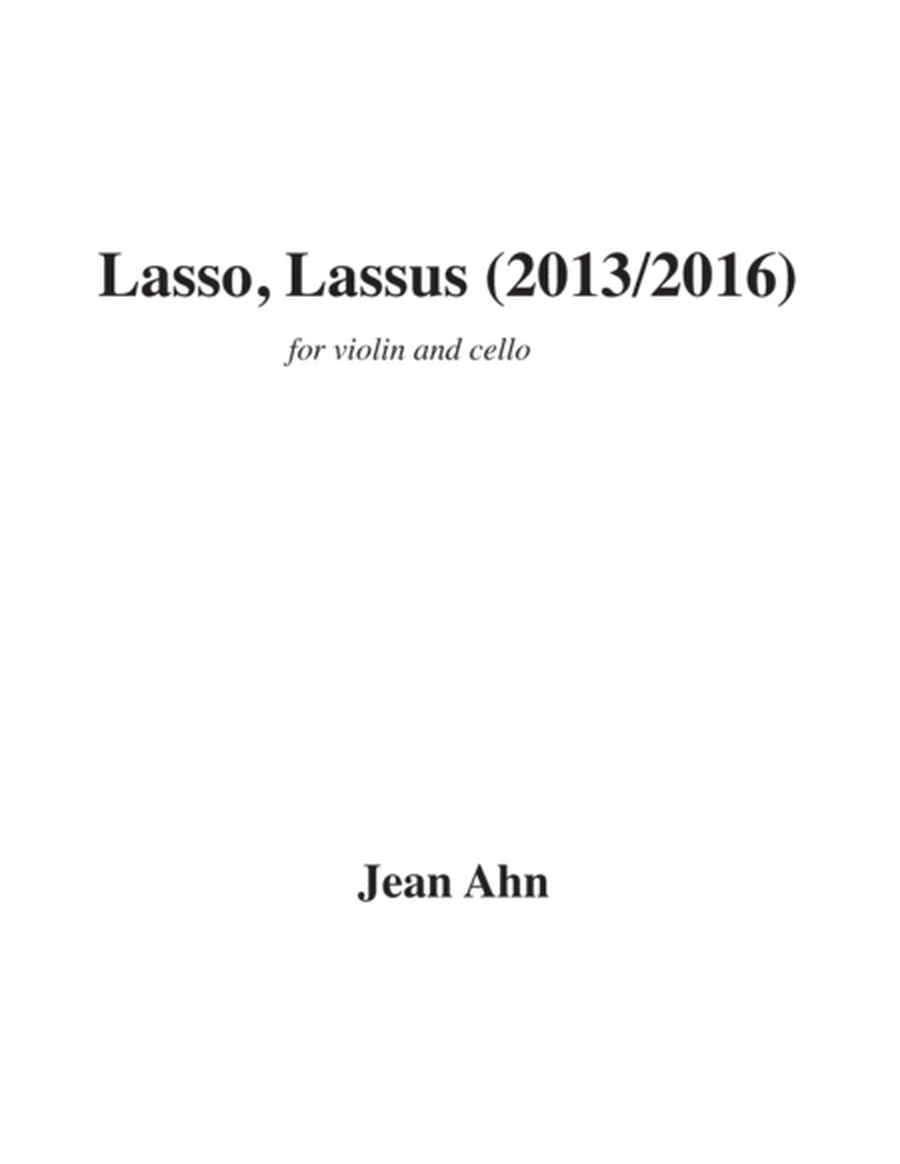 Lasso, Lassus for violin and cello image number null