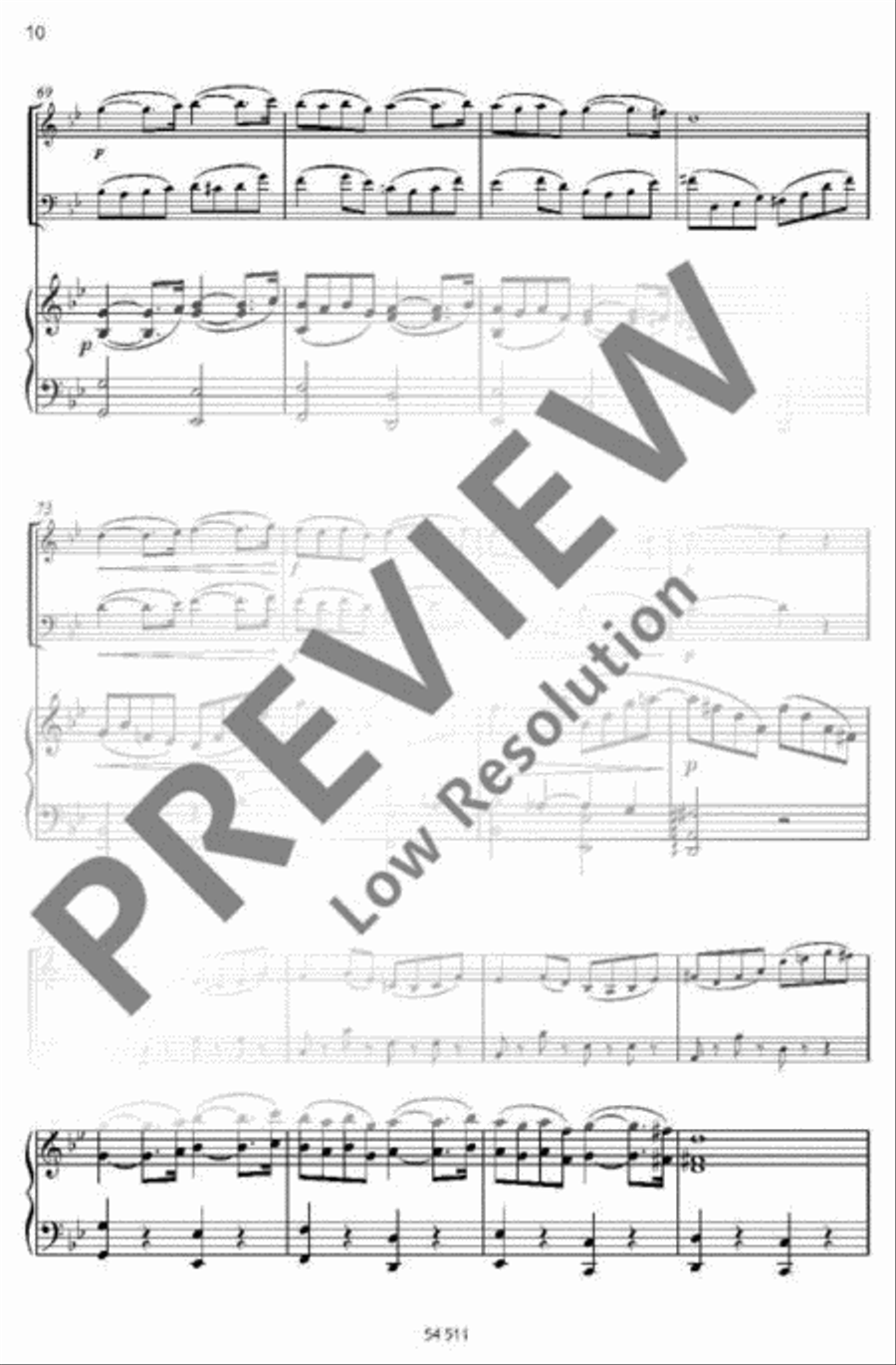 Pavane Piano Trio scores gallery preview page 10