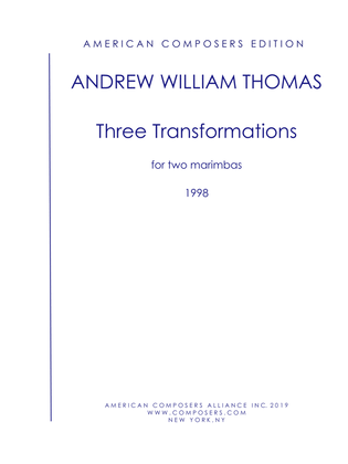Book cover for [Thomas] Three Transformations