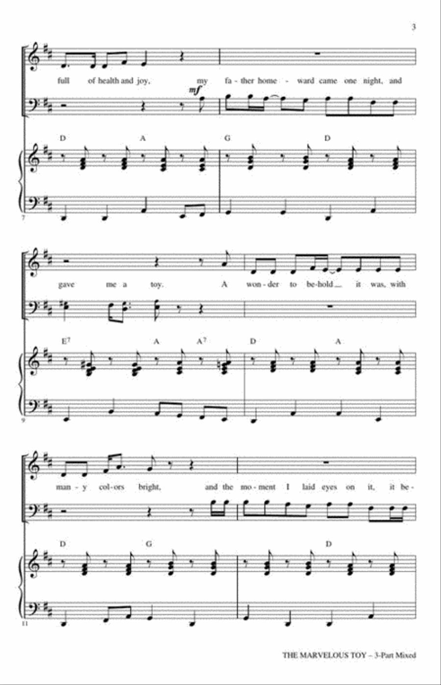 The Marvelous Toy 3-Part scores gallery preview page 4