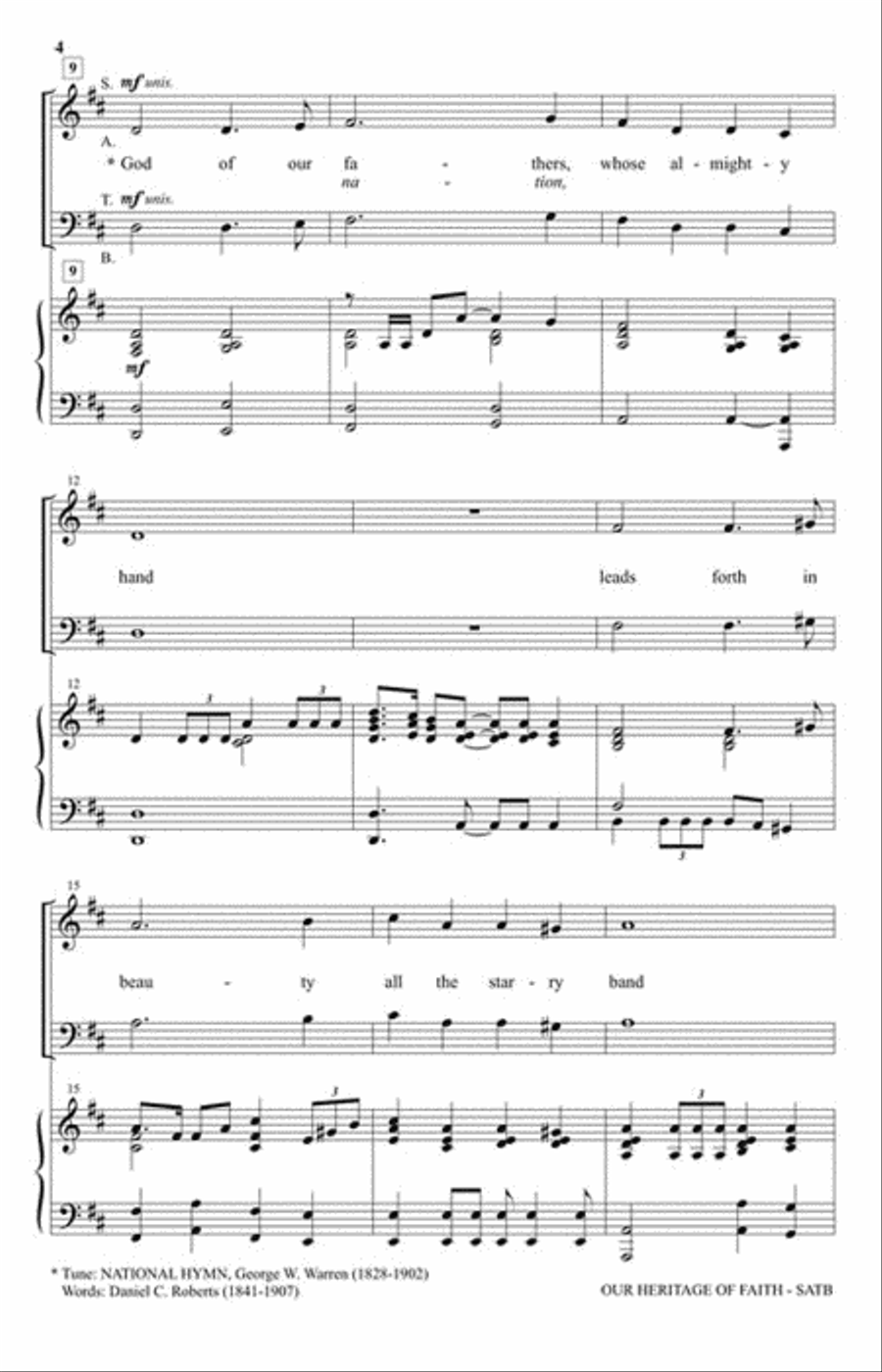 Our Heritage of Faith Our Heritage of Faith Choir scores gallery preview page 3