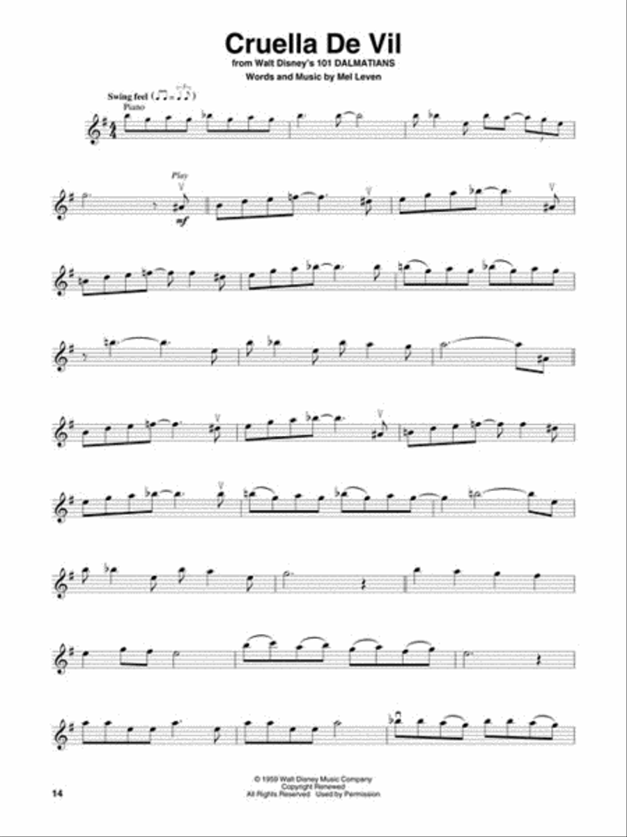 Disney Favorites Violin Solo scores gallery preview page 3