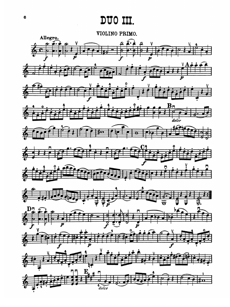 Pleyel: Six Duets, Op. 8