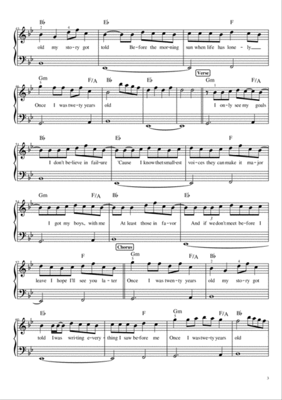 7 Years Voice scores gallery preview page 3