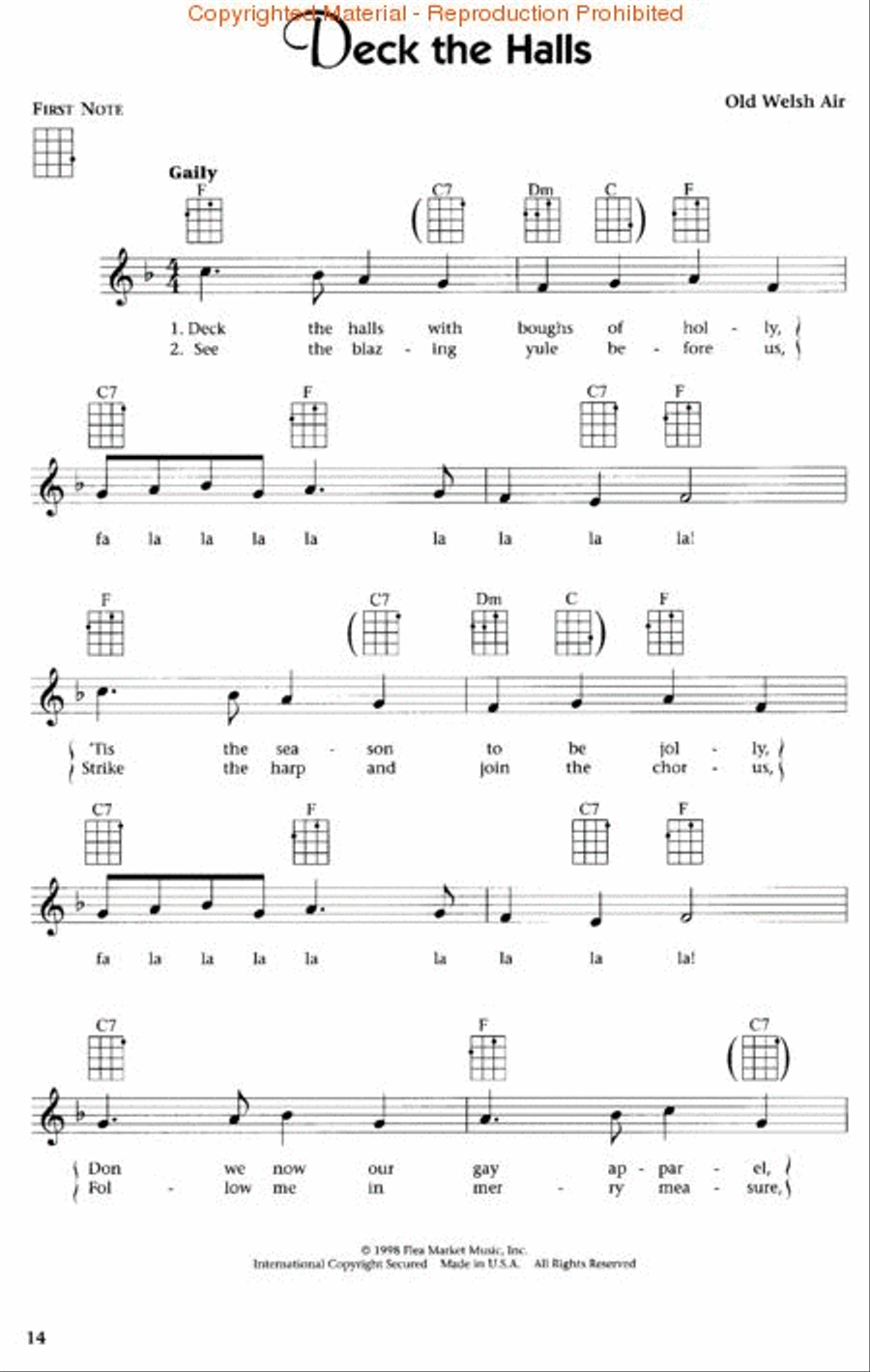 Jumpin' Jim's Ukulele Christmas Ukulele scores gallery preview page 3