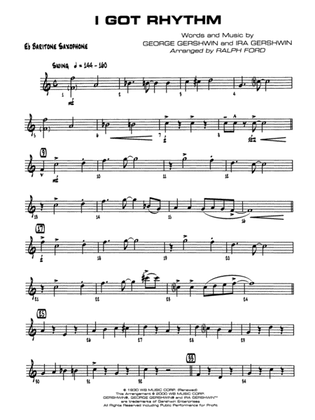 I Got Rhythm: E-flat Baritone Saxophone
