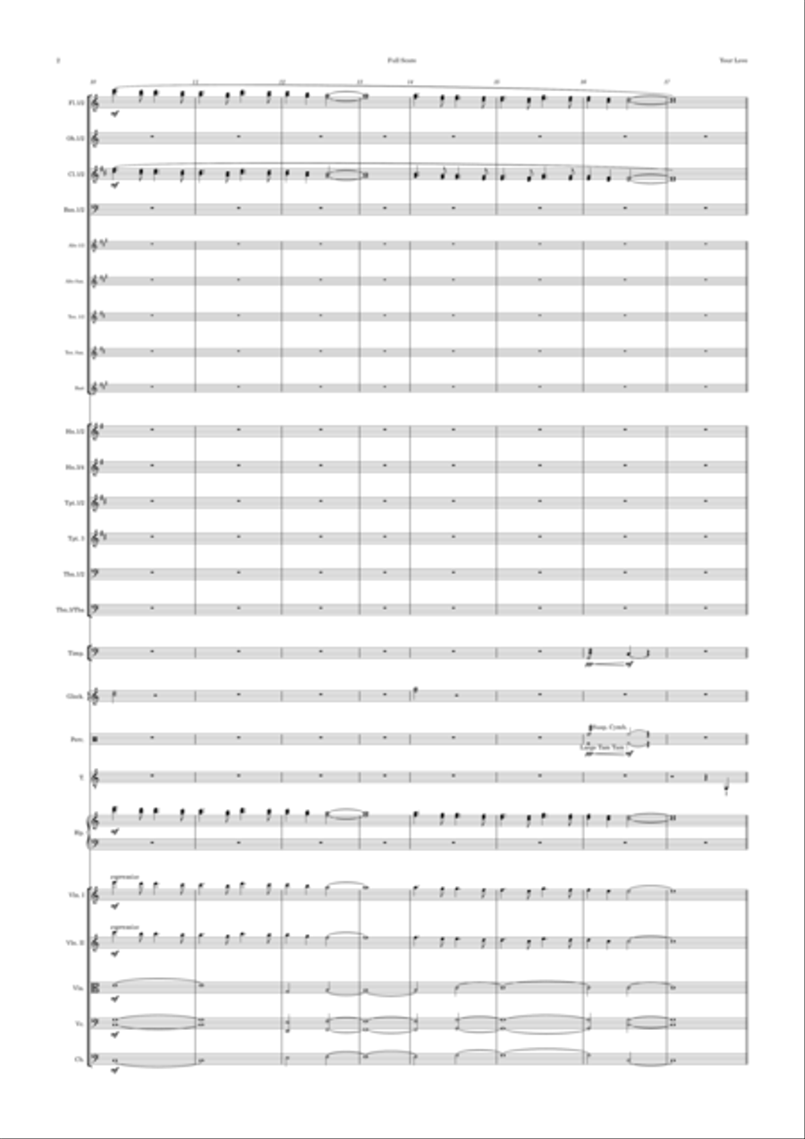 Your Love Your Love Full Orchestra scores gallery preview page 2