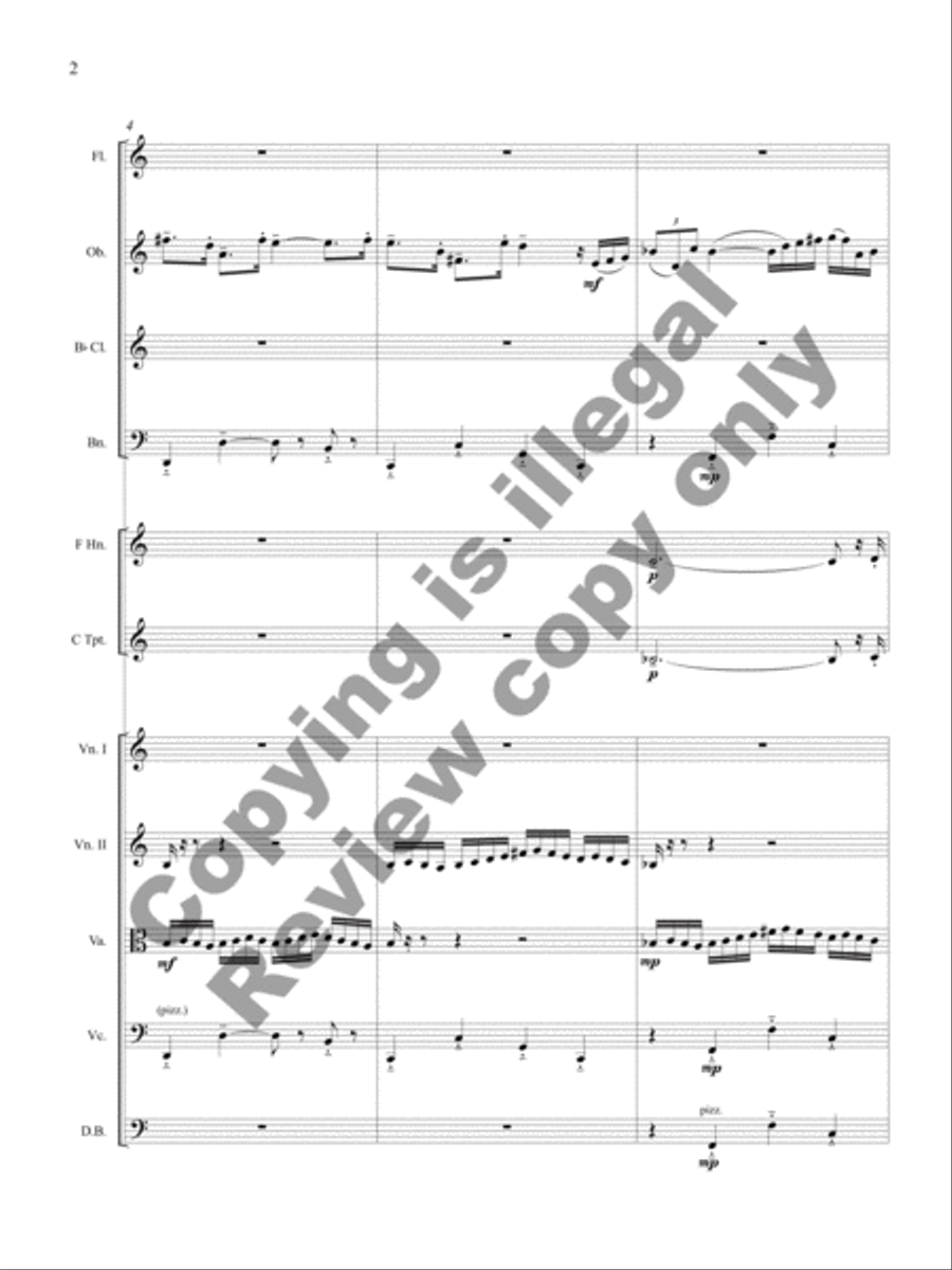 Sinfonietta for Eleven Instruments (Full Performance Set) Oboe scores gallery preview page 4