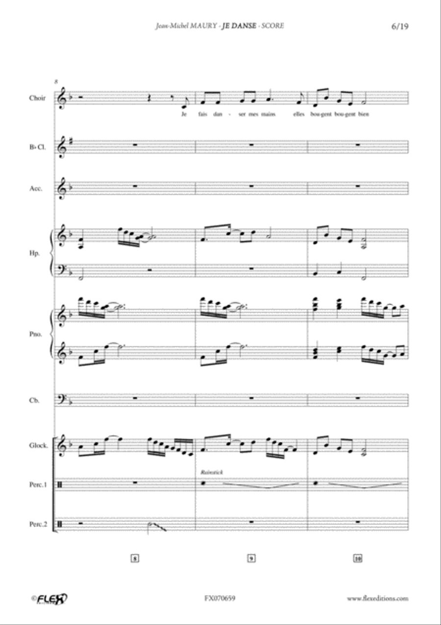 Je Danse Children's Choir scores gallery preview page 6