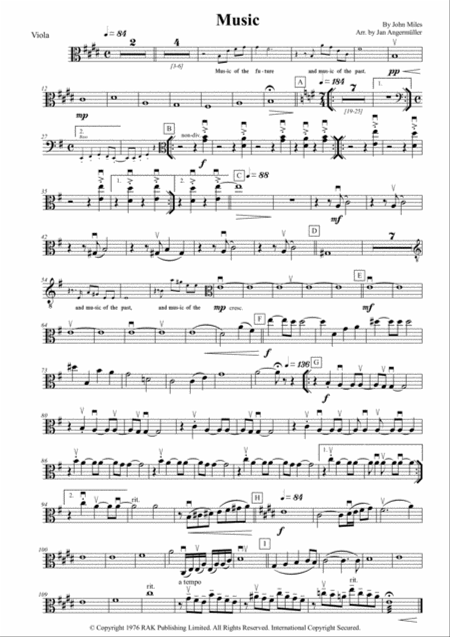 Music Viola Solo scores gallery preview page 1